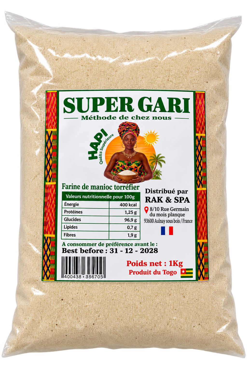 Gari (manioc granulé)