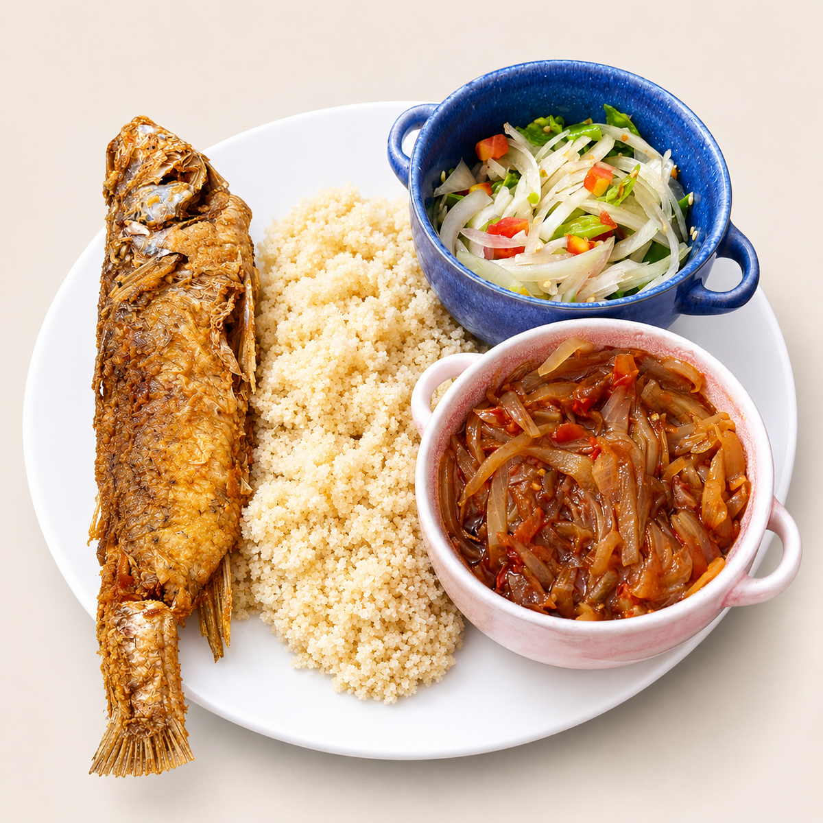 Attiéké poisson