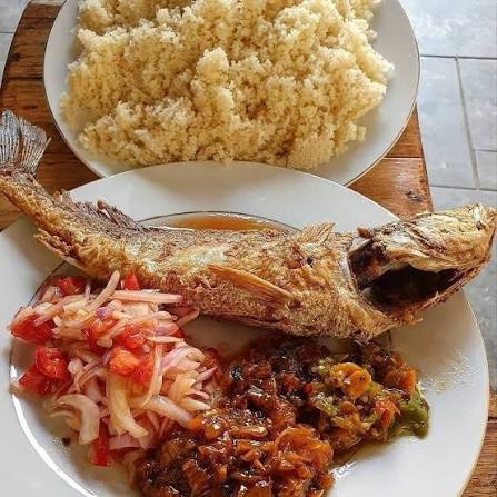 Attiéké poisson — Snack Unity chez Mariam