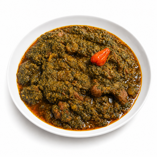 Sauce feuille avec riz