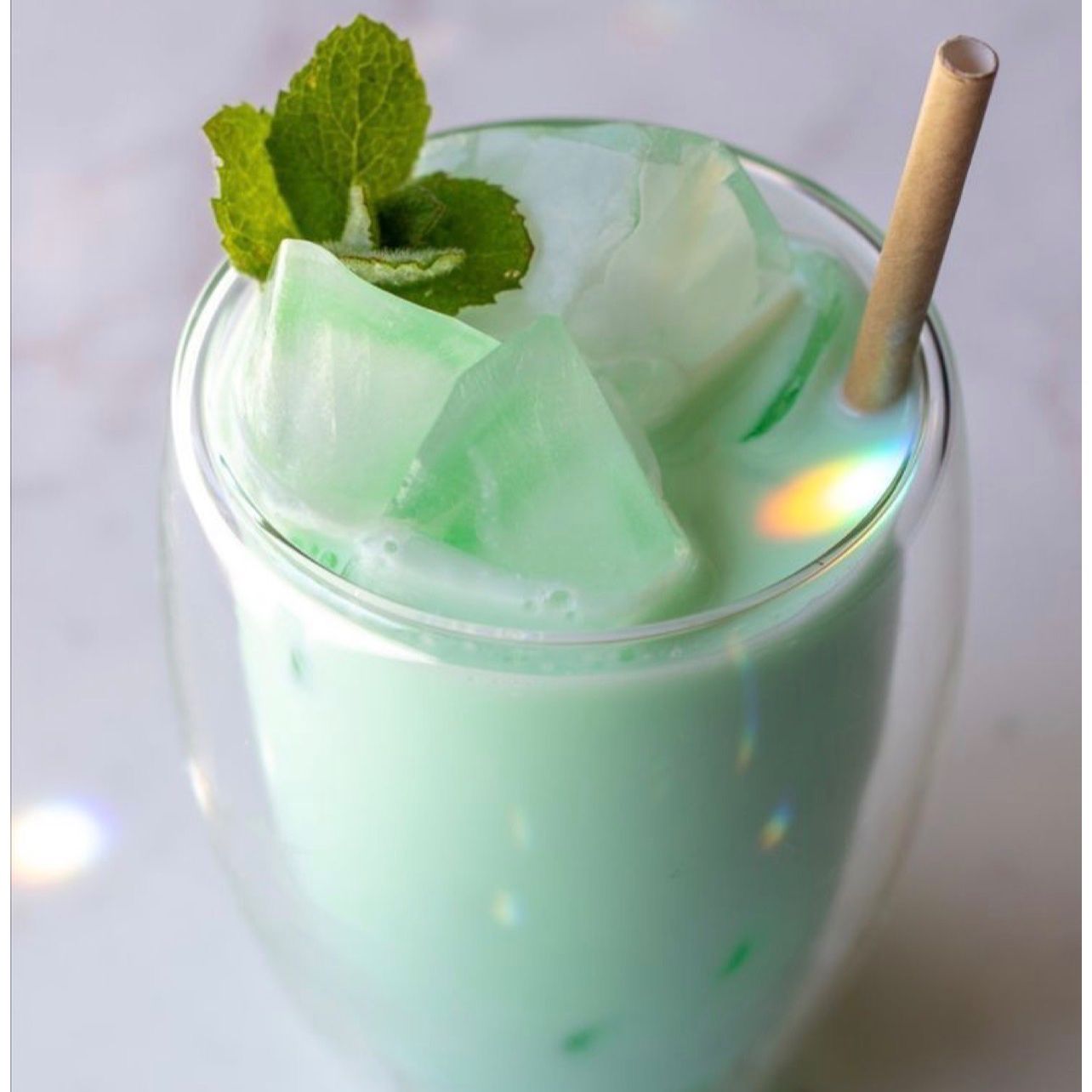 Lait à la menth